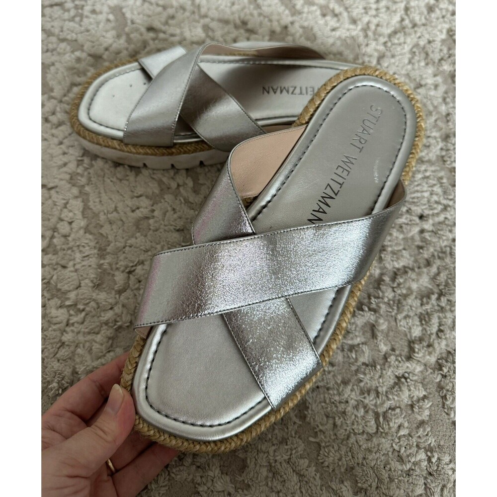 Stuart Weitzman Platform Cushioned Roza Slide San… - image 8